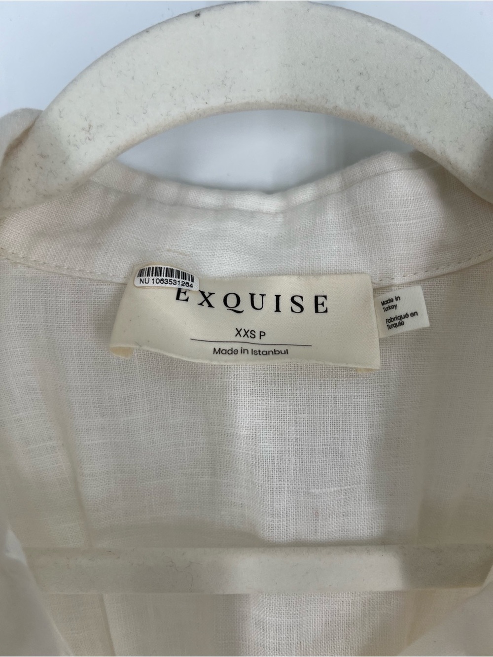 Exquise Anthropologie Tobie White 100% Linen Pleated Button Down Midi Dress XXSP - Picture 10 of 12